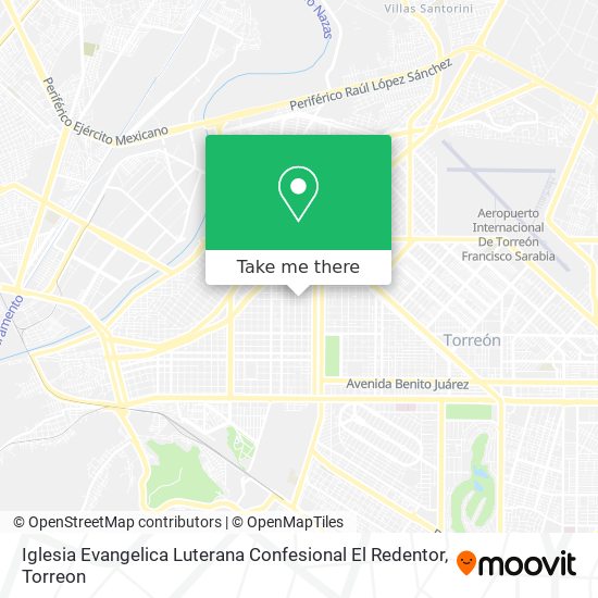 Mapa de Iglesia Evangelica Luterana Confesional El Redentor