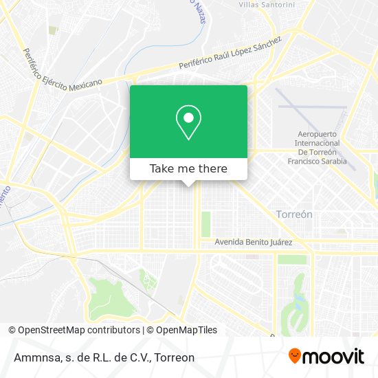 Mapa de Ammnsa, s. de R.L. de C.V.