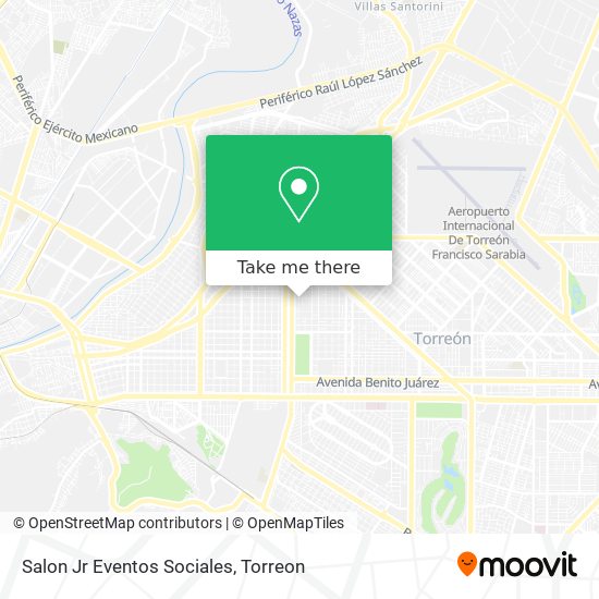 Salon Jr Eventos Sociales map