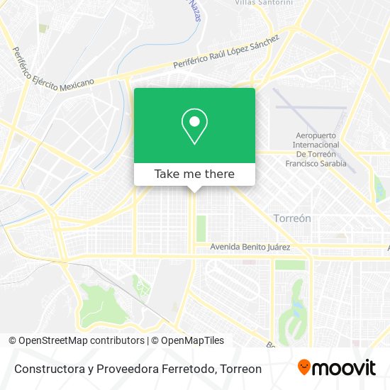 Constructora y Proveedora Ferretodo map