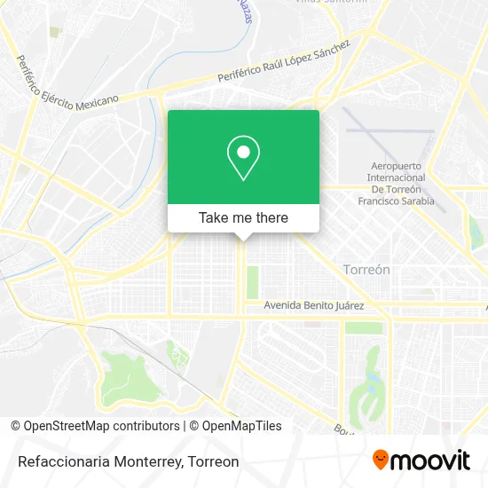 Refaccionaria Monterrey map