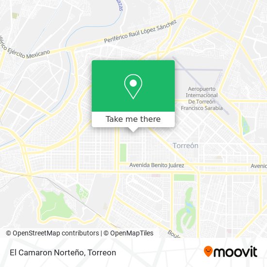 Mapa de El Camaron Norteño