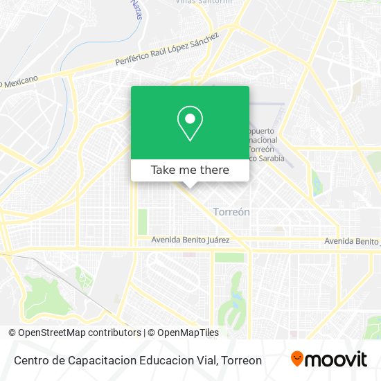 Centro de Capacitacion Educacion Vial map