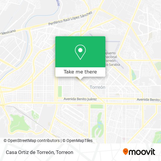 Casa Ortiz de Torreón map