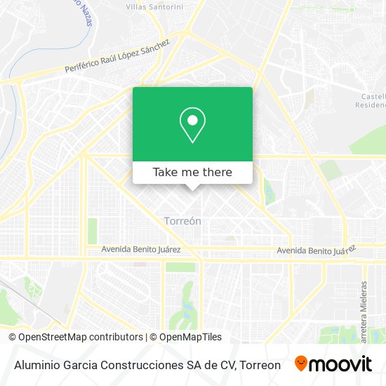 Aluminio Garcia Construcciones SA de CV map