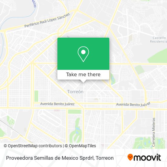 Proveedora Semillas de Mexico Sprdrl map