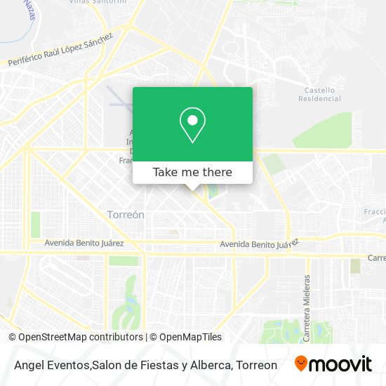 Mapa de Angel Eventos,Salon de Fiestas y Alberca