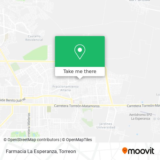 Mapa de Farmacia La Esperanza