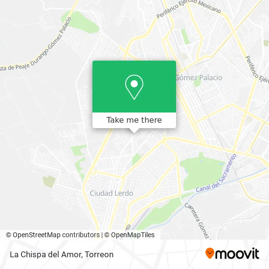 La Chispa del Amor map