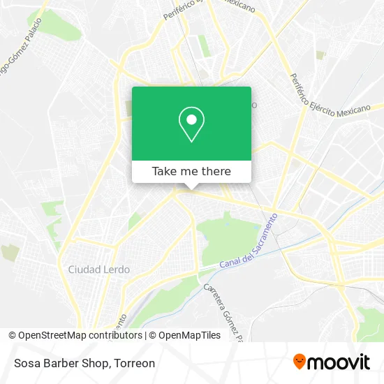 Sosa Barber Shop map