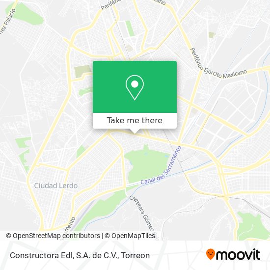 Constructora Edl, S.A. de C.V. map