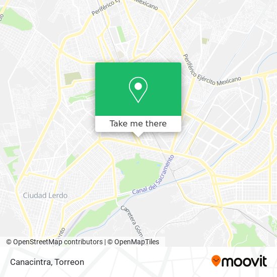 Mapa de Canacintra