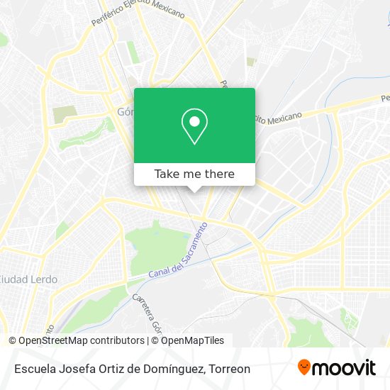 Escuela Josefa Ortiz de Domínguez map
