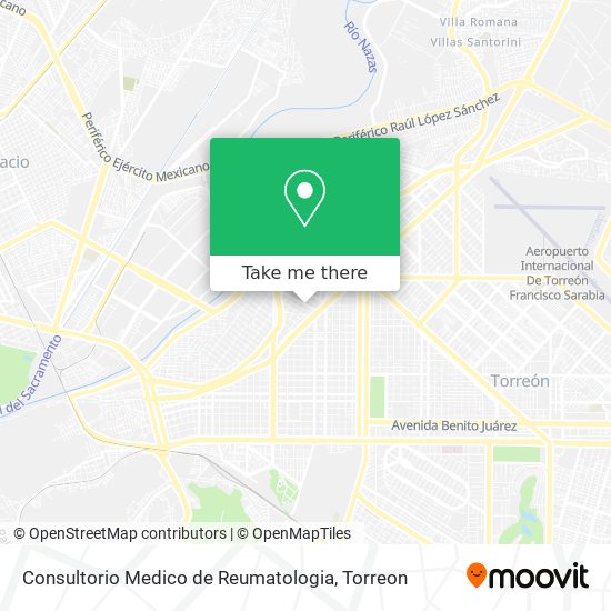 Consultorio Medico de Reumatologia map