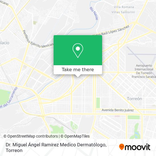 Dr. Miguel Ángel Ramírez Medico Dermatólogo map