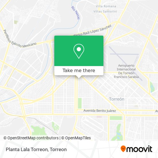 Mapa de Planta Lala Torreon