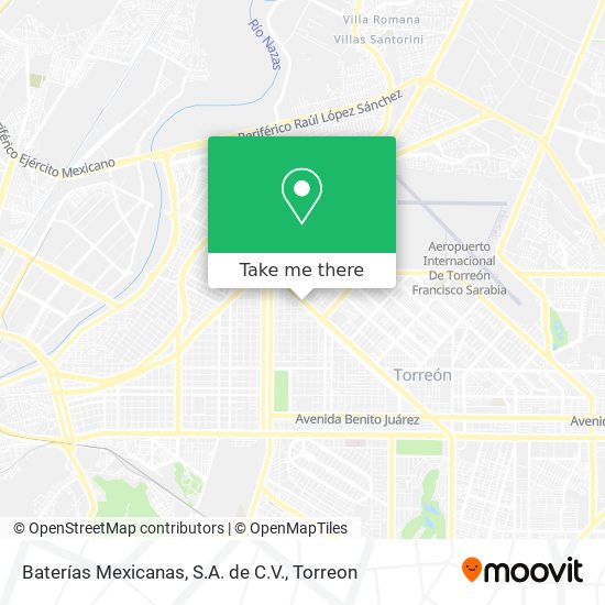 Mapa de Baterías Mexicanas, S.A. de C.V.