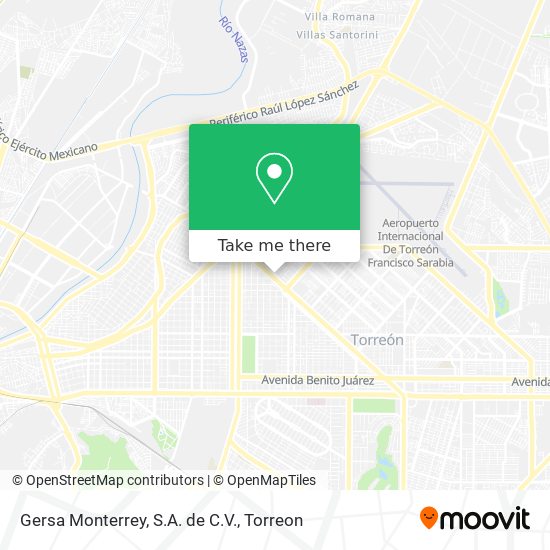 Mapa de Gersa Monterrey, S.A. de C.V.