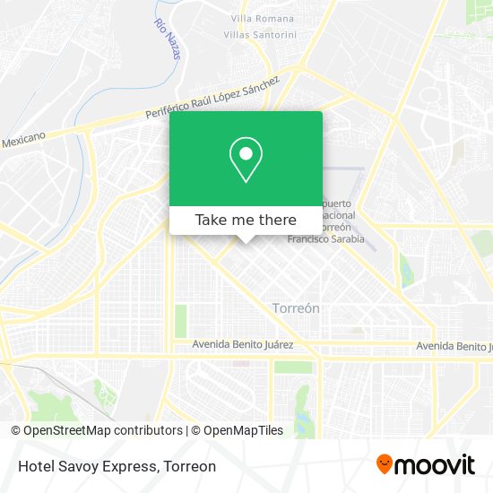 Mapa de Hotel Savoy Express