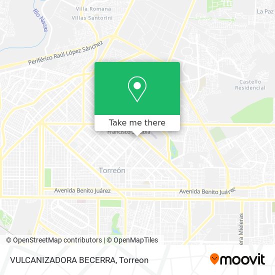 Mapa de VULCANIZADORA BECERRA