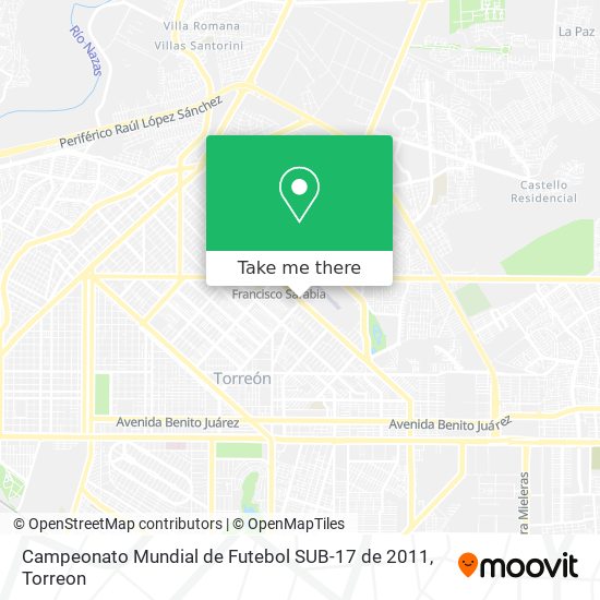 Campeonato Mundial de Futebol SUB-17 de 2011 map