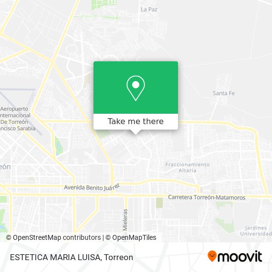 Mapa de ESTETICA MARIA LUISA