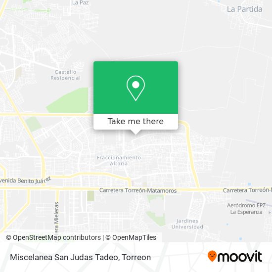 Miscelanea San Judas Tadeo map