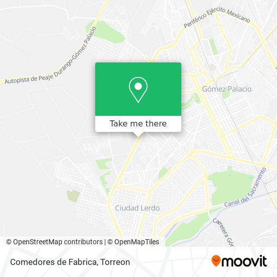 Mapa de Comedores de Fabrica