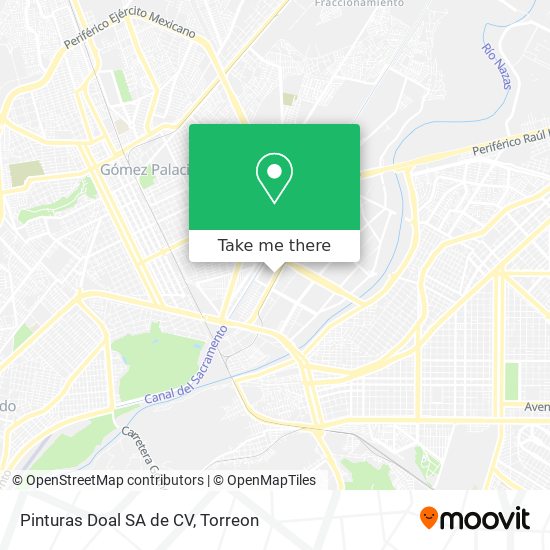 Mapa de Pinturas Doal SA de CV