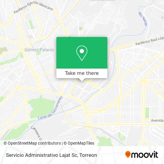 Mapa de Servicio Administrativo Lajat Sc