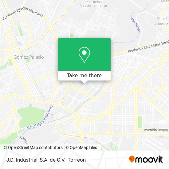 J.D. Industrial, S.A. de C.V. map