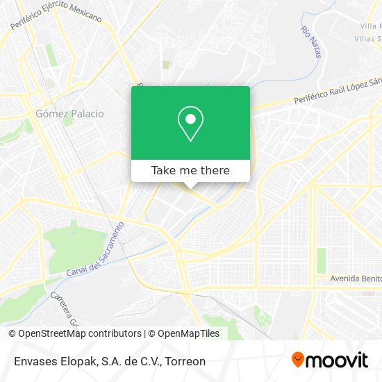 Envases Elopak, S.A. de C.V. map