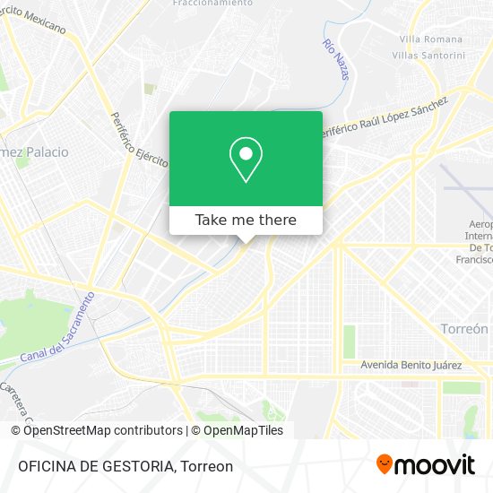 Mapa de OFICINA DE GESTORIA