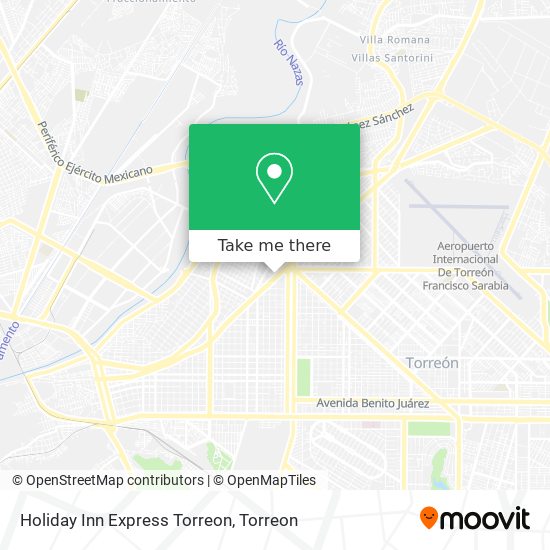 Mapa de Holiday Inn Express Torreon