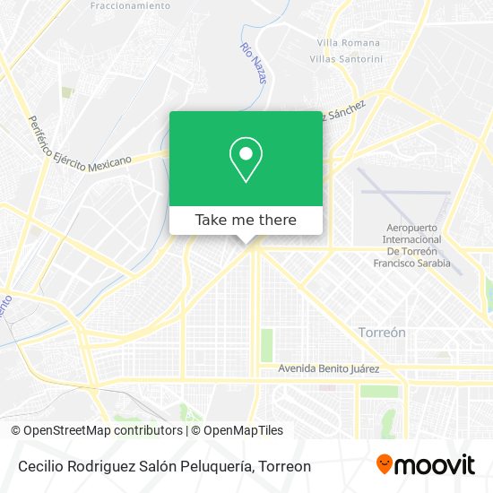 Mapa de Cecilio Rodriguez Salón Peluquería