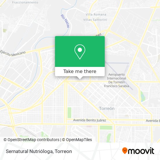 Mapa de Sernatural Nutrióloga