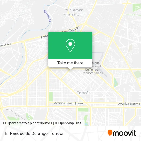 El Panque de Durango map