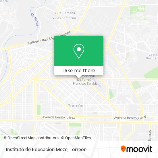Mapa de Instituto de Educación Meze