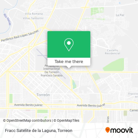 Fracc Satélite de la Laguna map