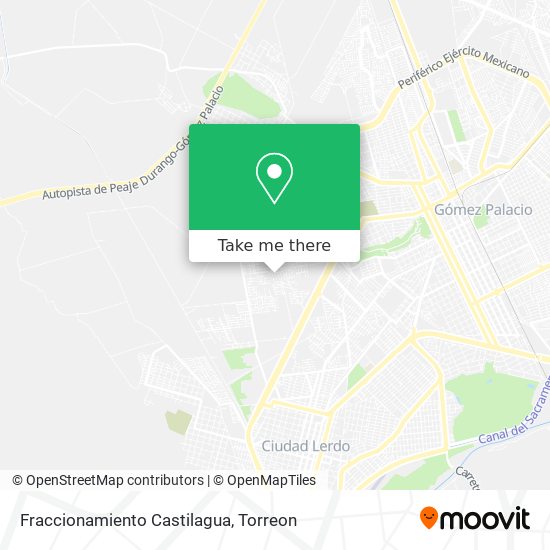 Fraccionamiento Castilagua map
