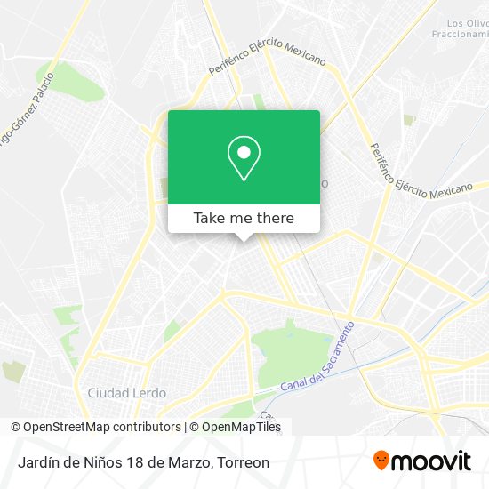 Jardín de Niños 18 de Marzo map