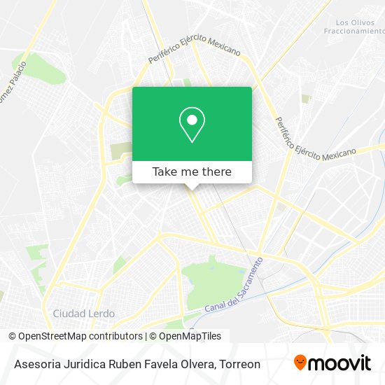 Asesoria Juridica Ruben Favela Olvera map