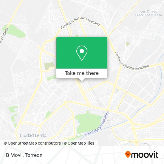 B Movil map