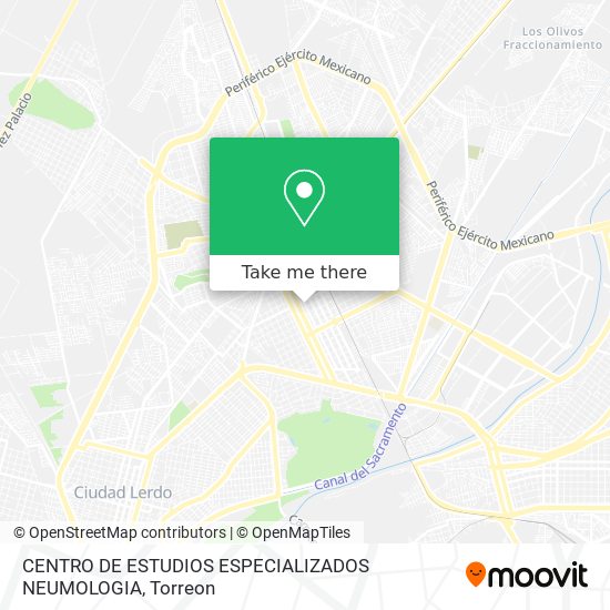 CENTRO DE ESTUDIOS ESPECIALIZADOS NEUMOLOGIA map