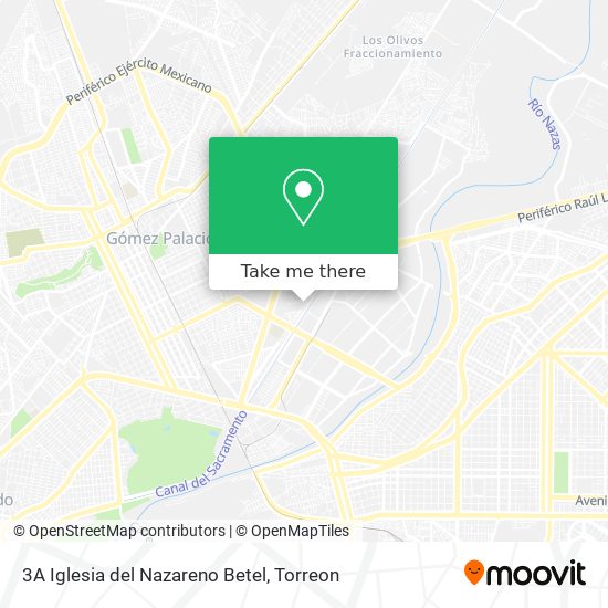 3A Iglesia del Nazareno Betel map
