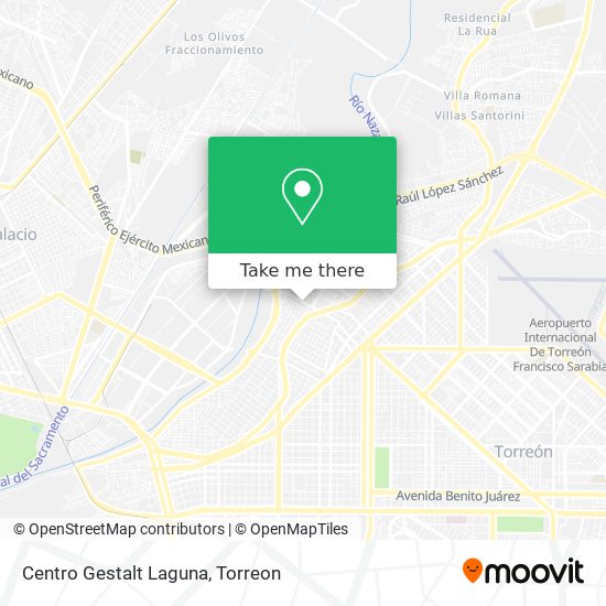 Mapa de Centro Gestalt Laguna