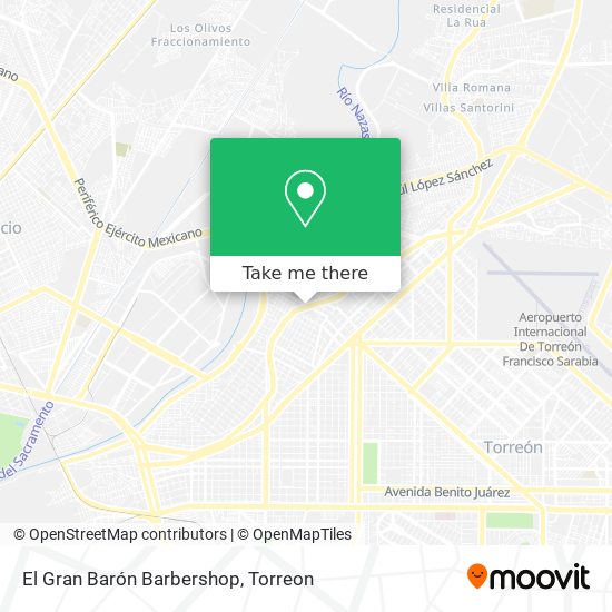 El Gran Barón Barbershop map