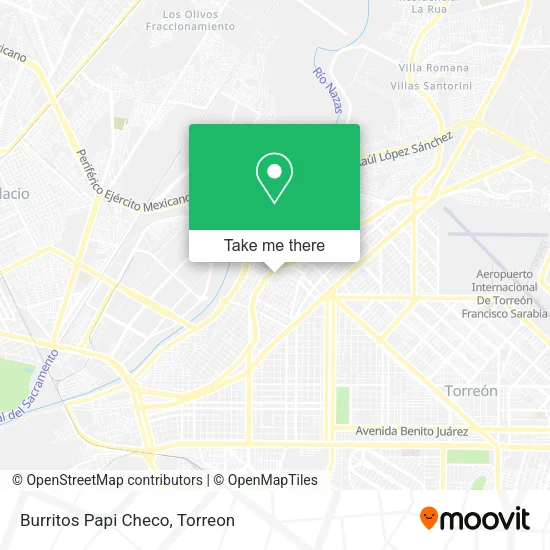 Burritos Papi Checo map