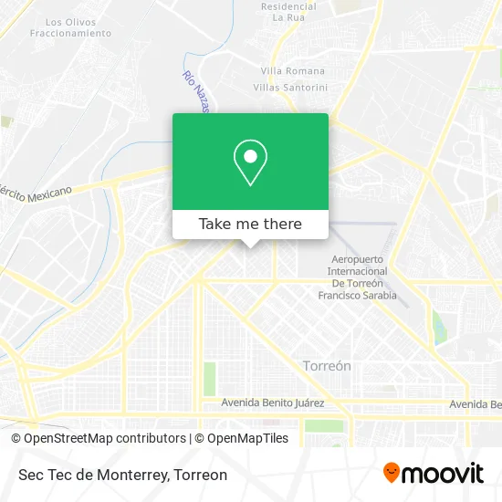 Sec Tec de Monterrey map