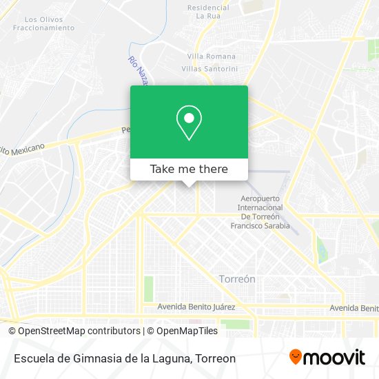 Escuela de Gimnasia de la Laguna map